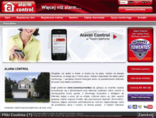 Tablet Screenshot of alarmcontrol.pl